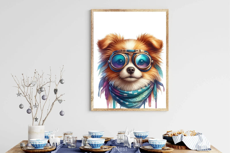 Funny Dog Goggles Clipart Bundle - CraftNest - Digital Crafting and Art