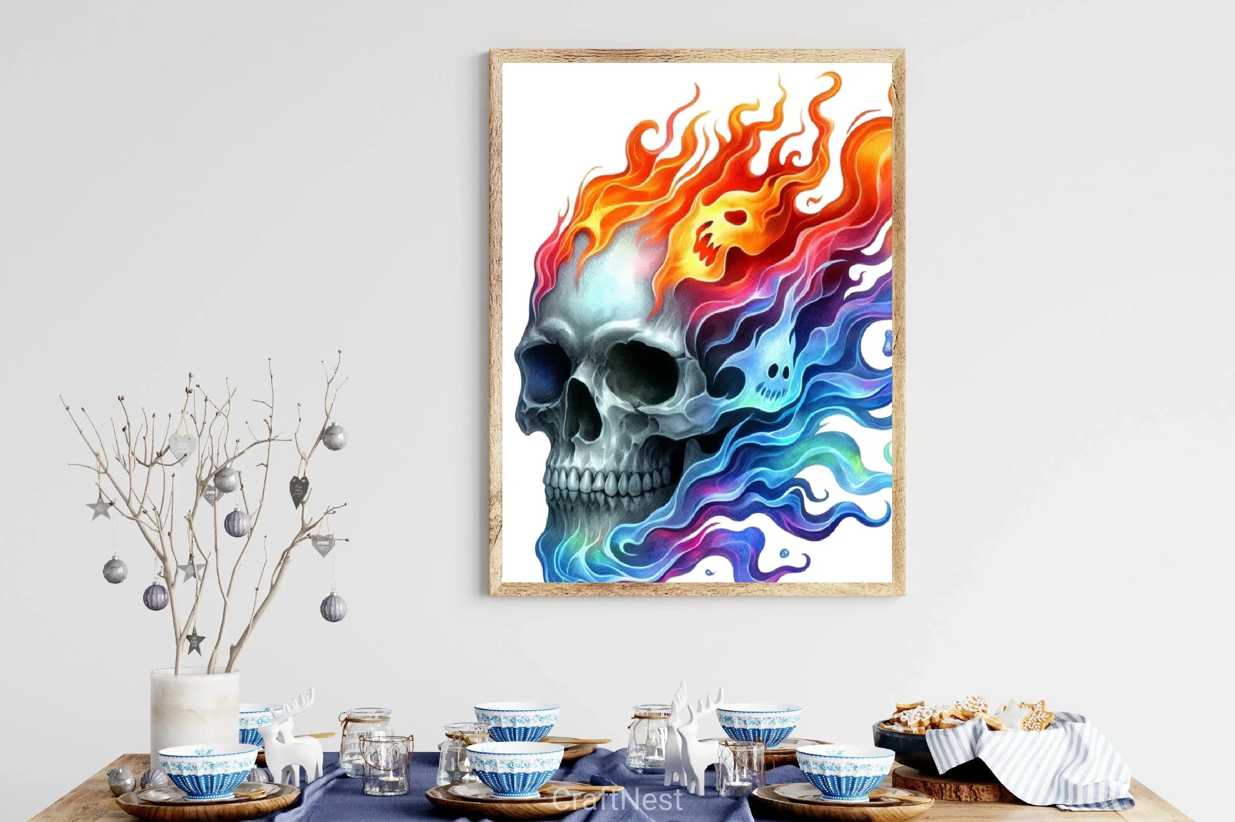 Skull Flames Clipart Bundle - CraftNest - Digital Crafting and Art