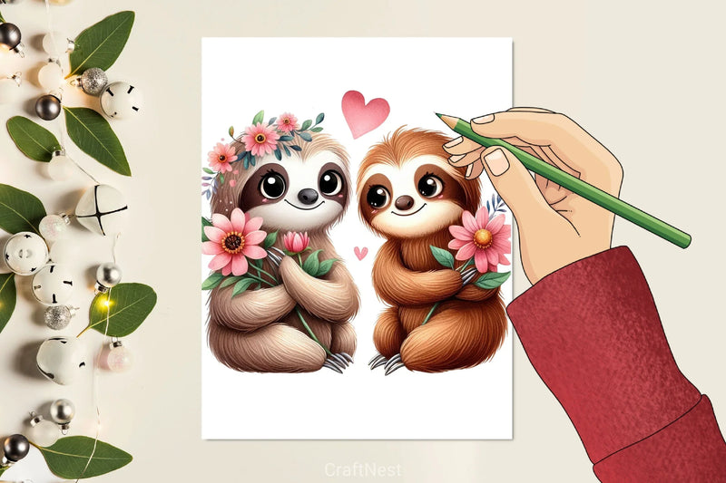 Valentine Animals Clipart Bundle 2 - CraftNest - Digital Crafting and Art