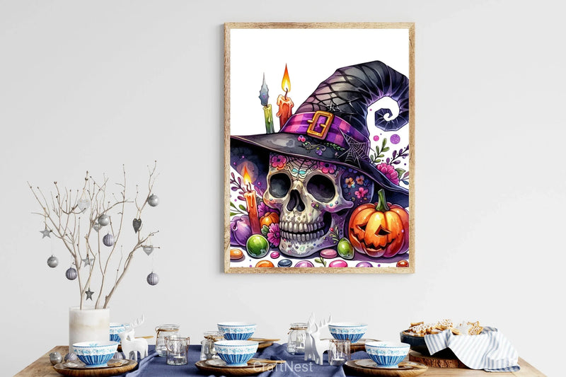 Witch Skull Clipart Bundle - CraftNest - Digital Crafting and Art