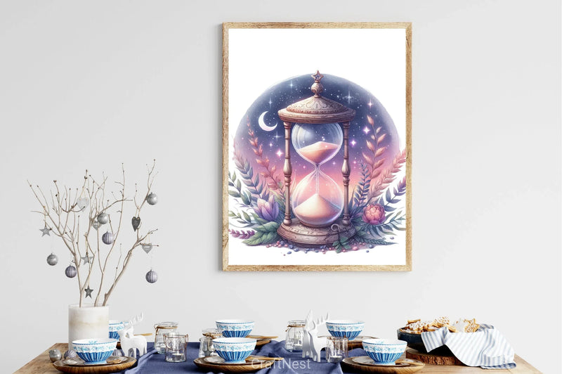 Watercolour Hourglass Clipart Bundle - CraftNest - Digital Crafting and Art