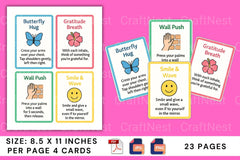 Anxiety Relief Flashcards for Stress Management - CraftNest - Digital Crafting and Art
