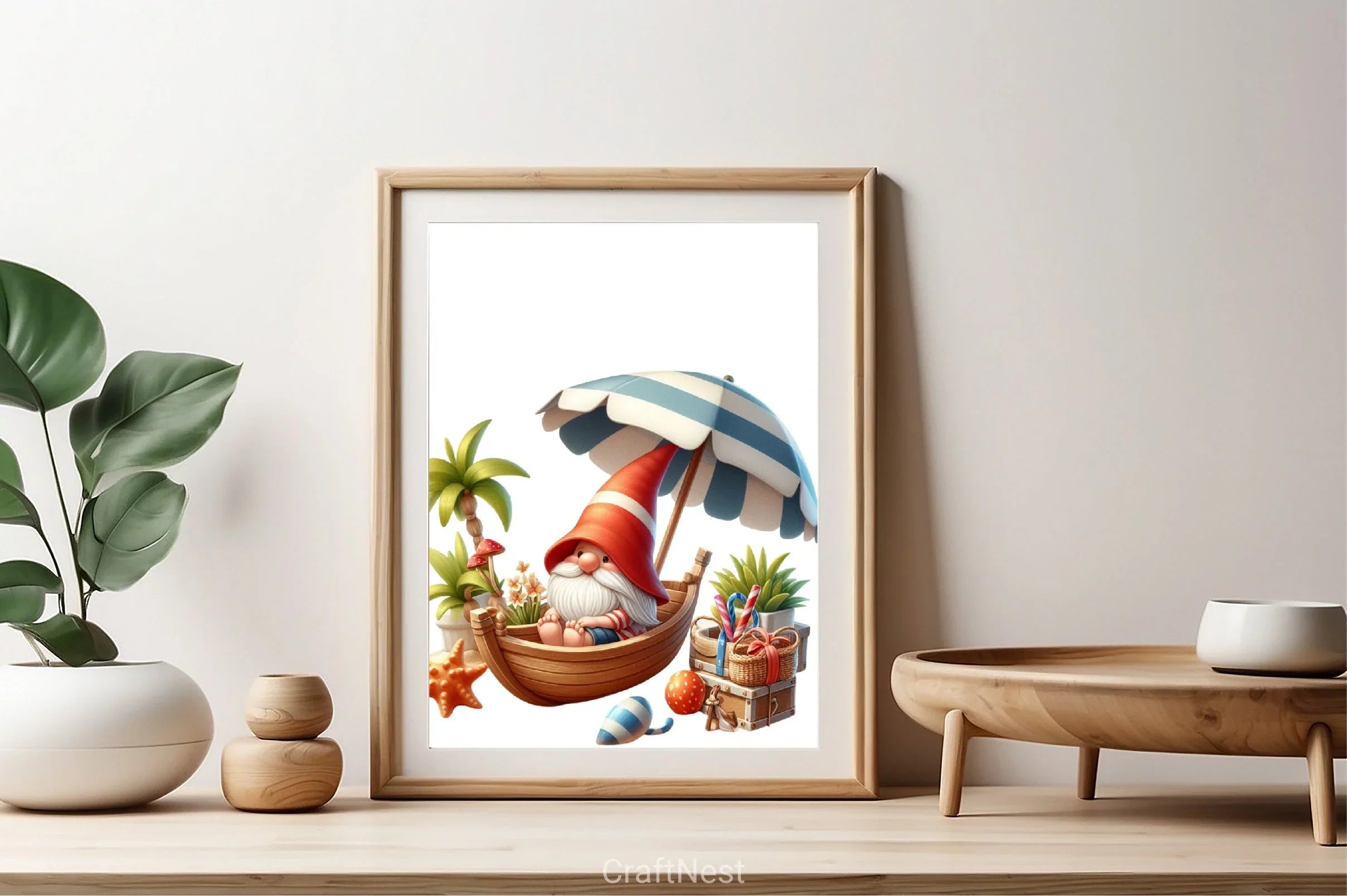 Gnome Boat Summer Clipart Bundle - CraftNest - Digital Crafting and Art