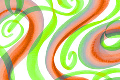 Orange & Green Shapes Background Papers - CraftNest - Digital Crafting and Art