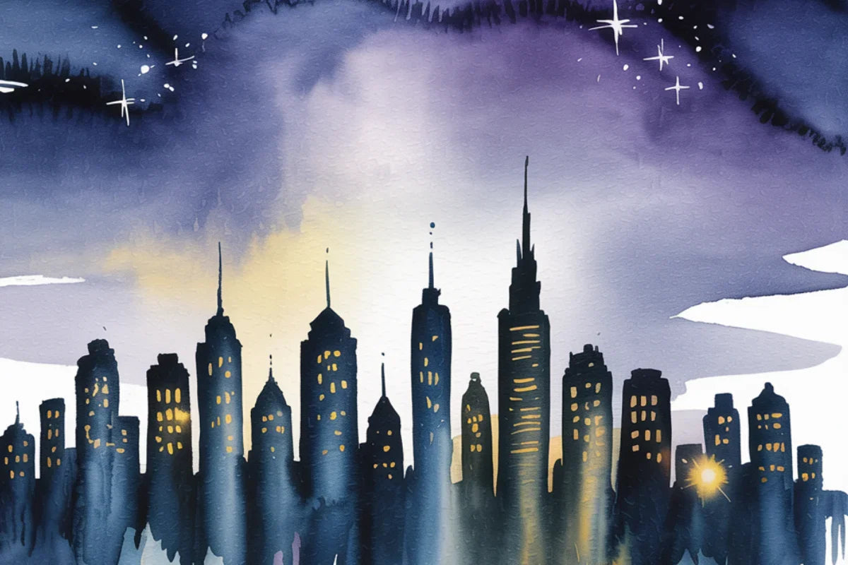 Night Skylines Background Papers - CraftNest - Digital Crafting and Art