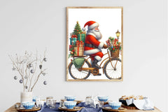 Santa Bicycle Gifts Clipart Bundle - CraftNest - Digital Crafting and Art