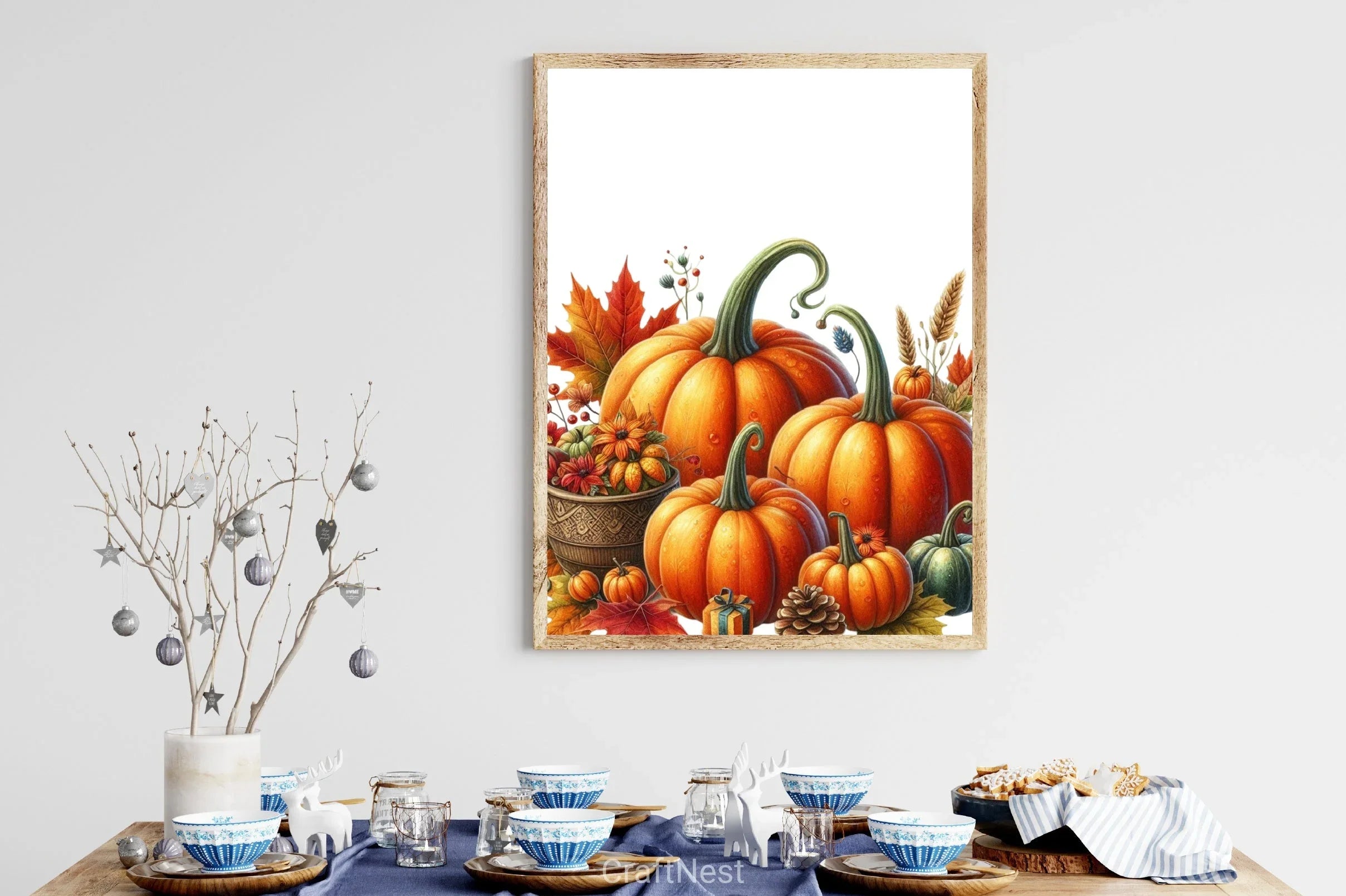 Pumpkin Flower Clipart Bundle - CraftNest - Digital Crafting and Art