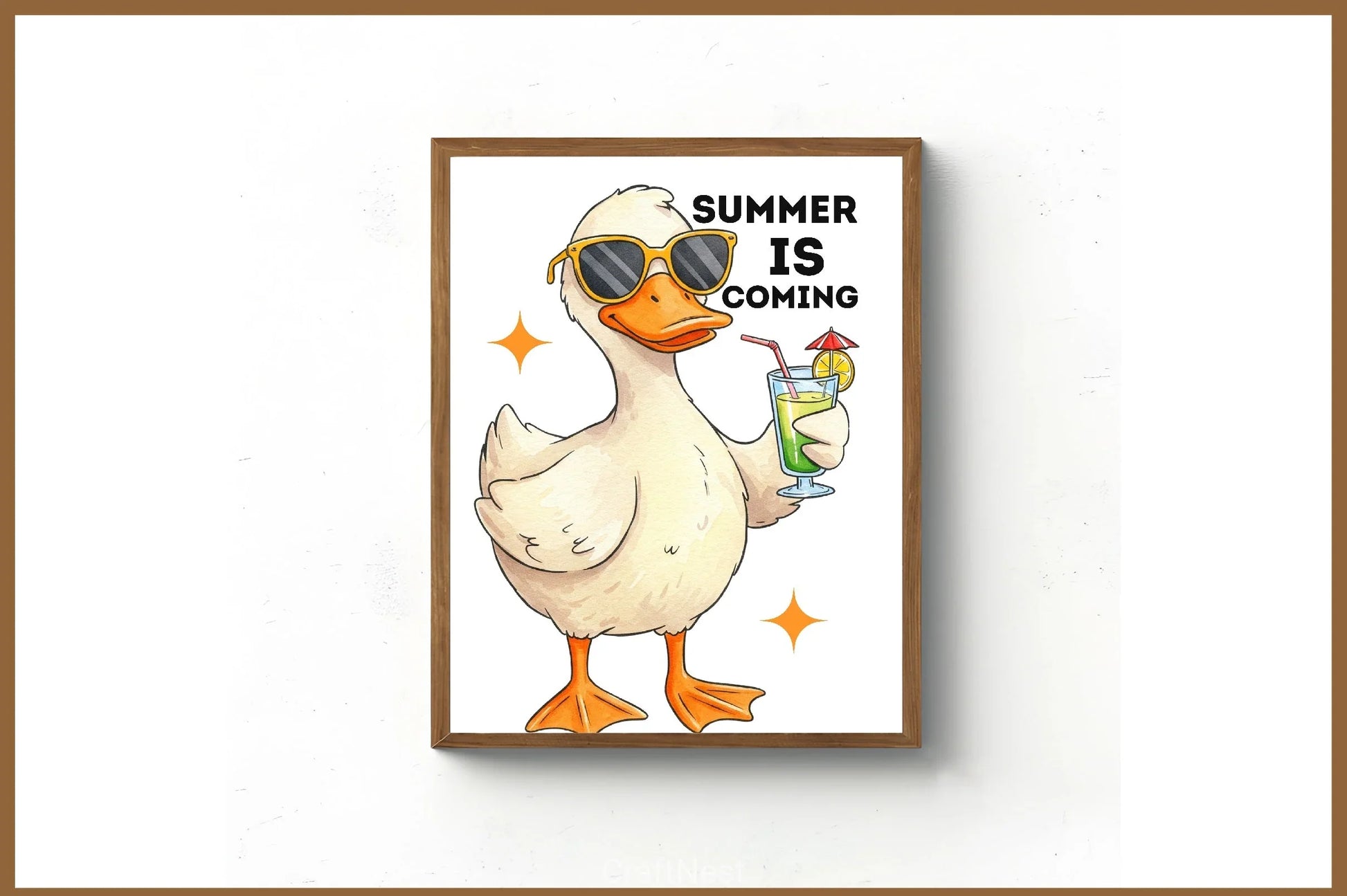 Summer Duck Clipart Bundle - CraftNest - Digital Crafting and Art