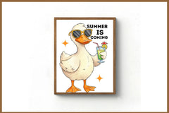 Summer Duck Clipart Bundle - CraftNest - Digital Crafting and Art