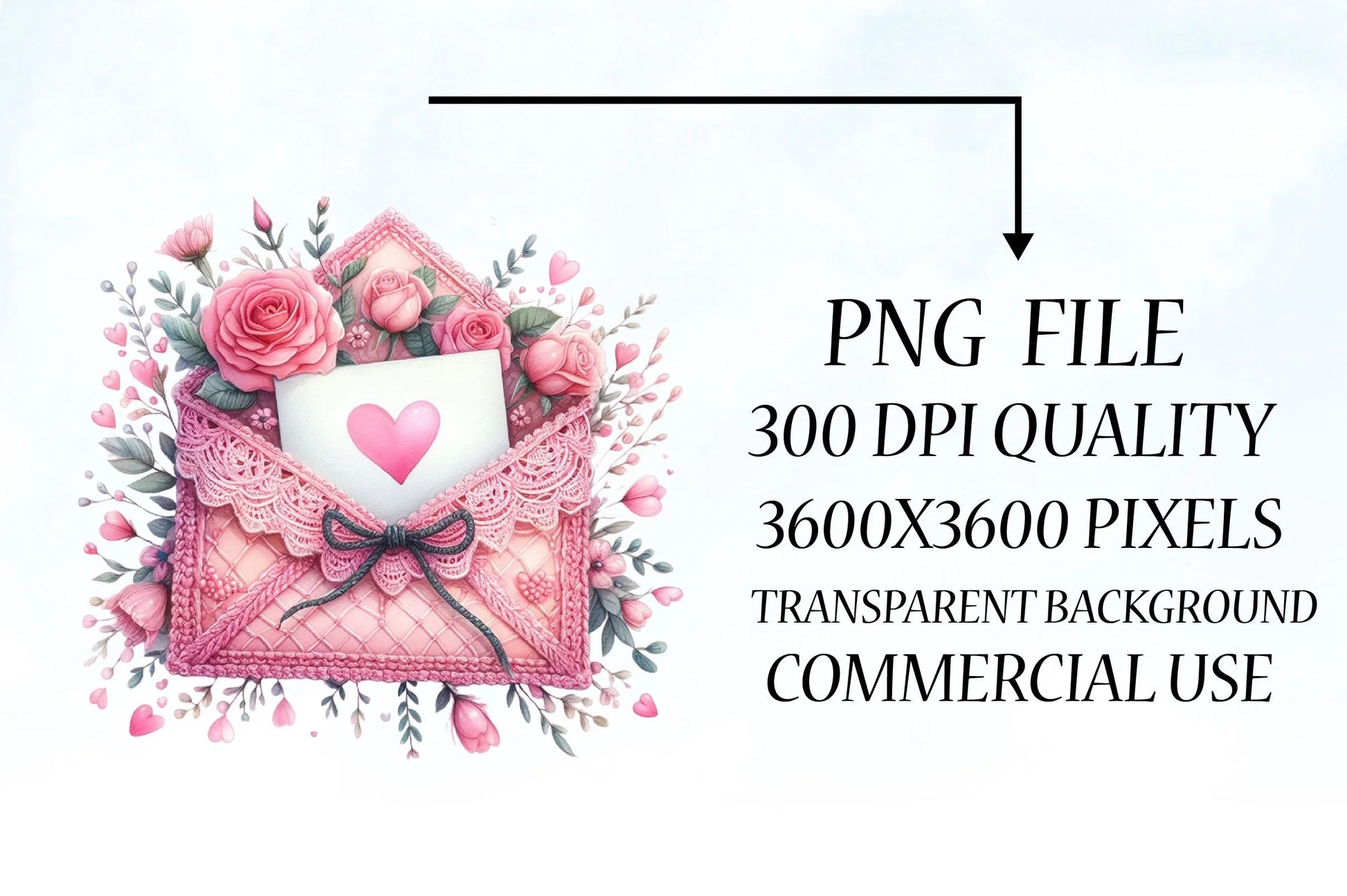 Pink Valentine Crochet Envelopes Clipart Bundle - CraftNest - Digital Crafting and Art