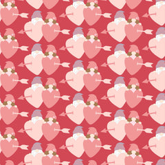 Valentines Day Gnome Seamless Digital Paper - CraftNest - Digital Crafting and Art