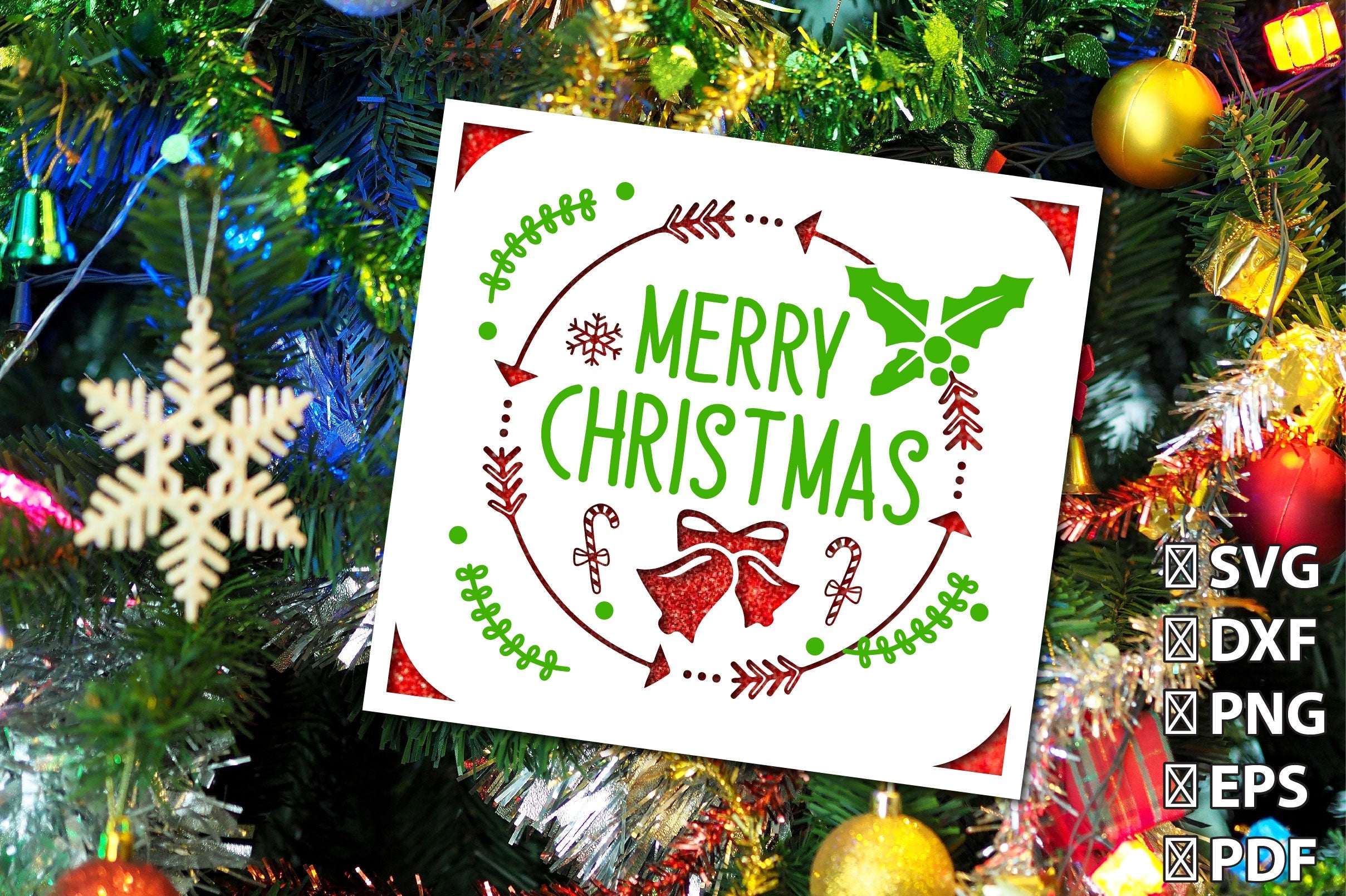 3D Christmas Insert Card Cutting Bundle