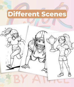 Football Season Coloring Books Bundle - CraftNest - Digital Crafting and Art