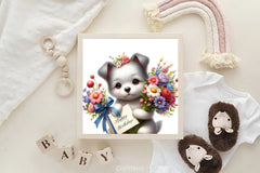 Cute Puppy Clipart Bundle 2 - CraftNest - Digital Crafting and Art