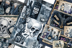 Gothic Apothecary Junk Journal Papers - CraftNest - Digital Crafting and Art