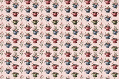 Teacups Seamless Papers - CraftNest - Digital Crafting and Art