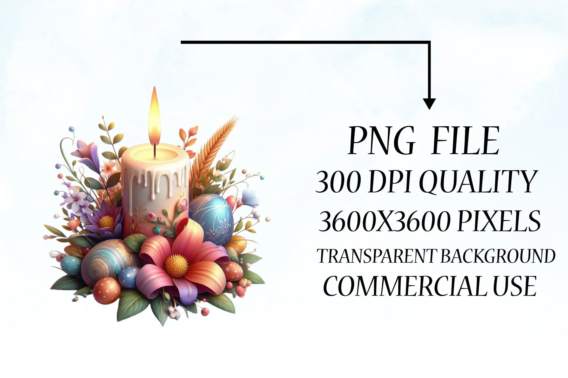 Easter Candle Clipart Bundle 45 - CraftNest - Digital Crafting and Art