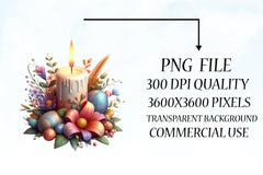 Easter Candle Clipart Bundle 45 - CraftNest - Digital Crafting and Art