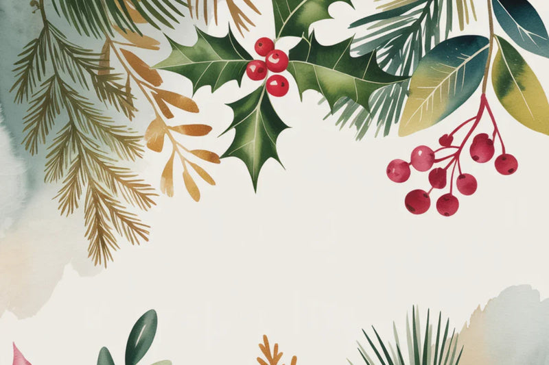 Festive Botanicals Background Papers - CraftNest - Digital Crafting and Art
