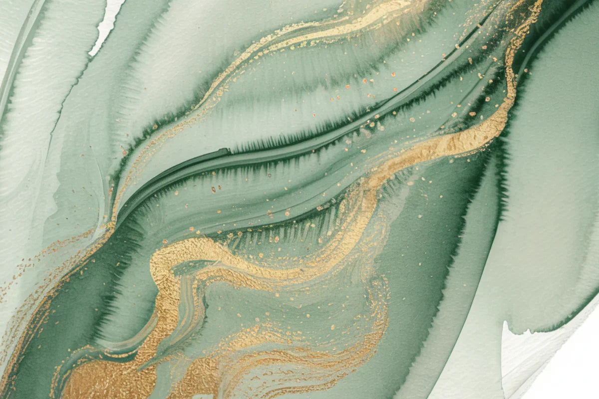 Sage Green & Gold Background Papers - CraftNest - Digital Crafting and Art