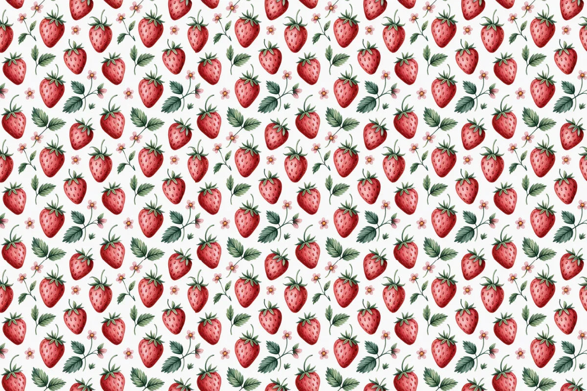 Strawberry Blooms Seamless Papers - CraftNest - Digital Crafting and Art