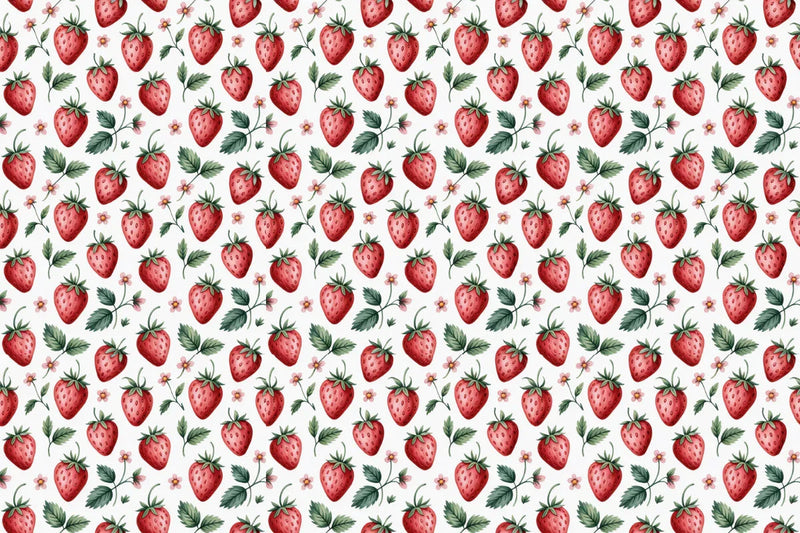 Strawberry Blooms Seamless Papers - CraftNest - Digital Crafting and Art