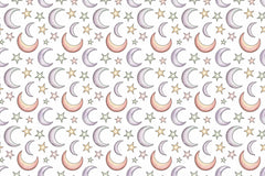 Cosmic Moons Seamless Papers - CraftNest - Digital Crafting and Art