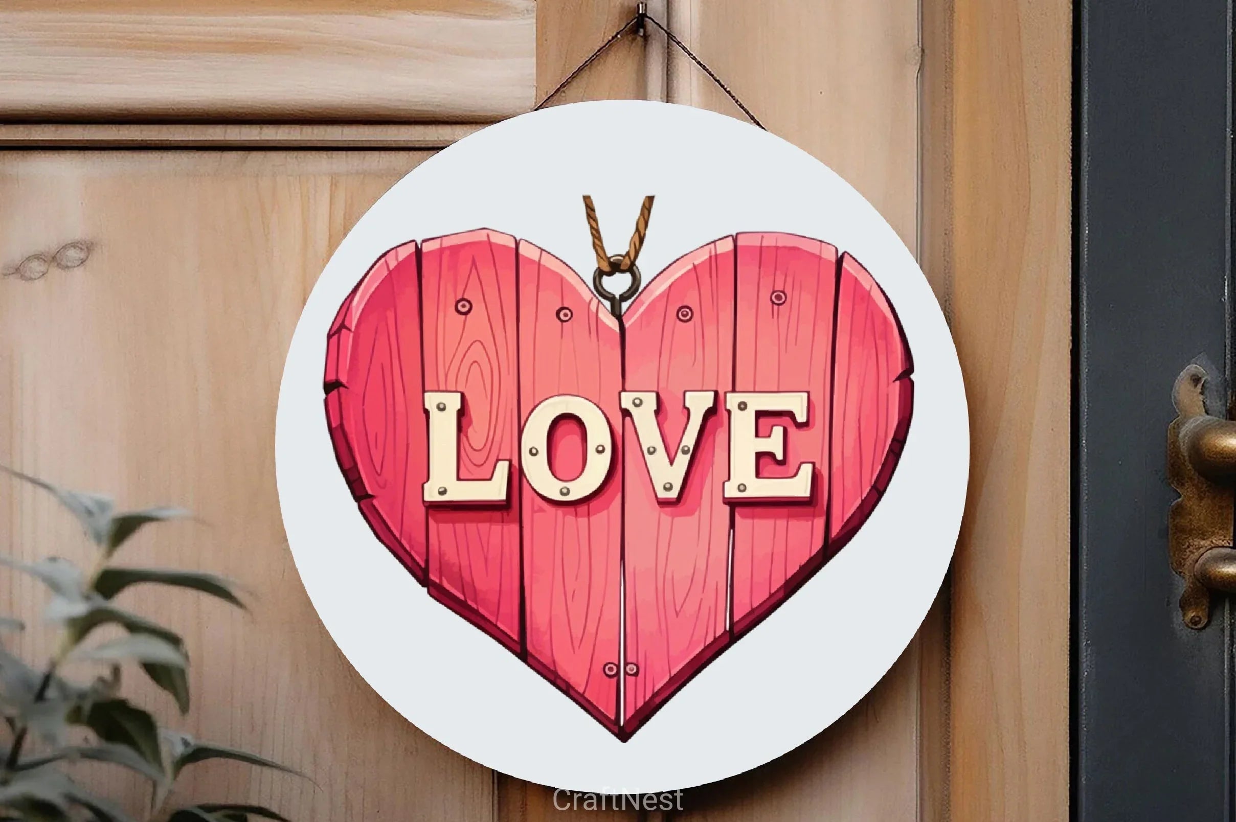 Love Wooden Valentine Clipart Bundle - CraftNest - Digital Crafting and Art