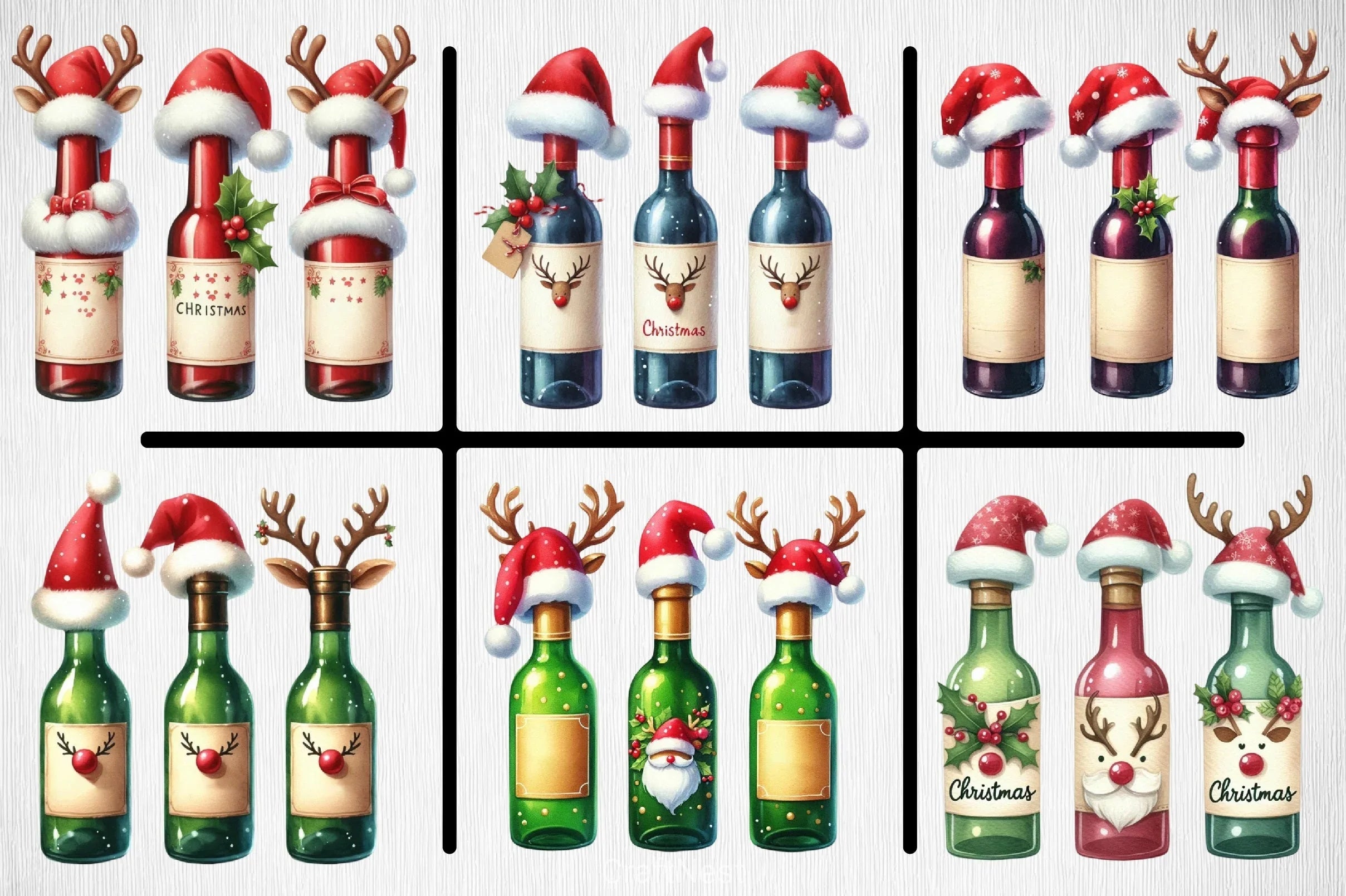 Beer Christmas Funny Clipart Bundle - CraftNest - Digital Crafting and Art