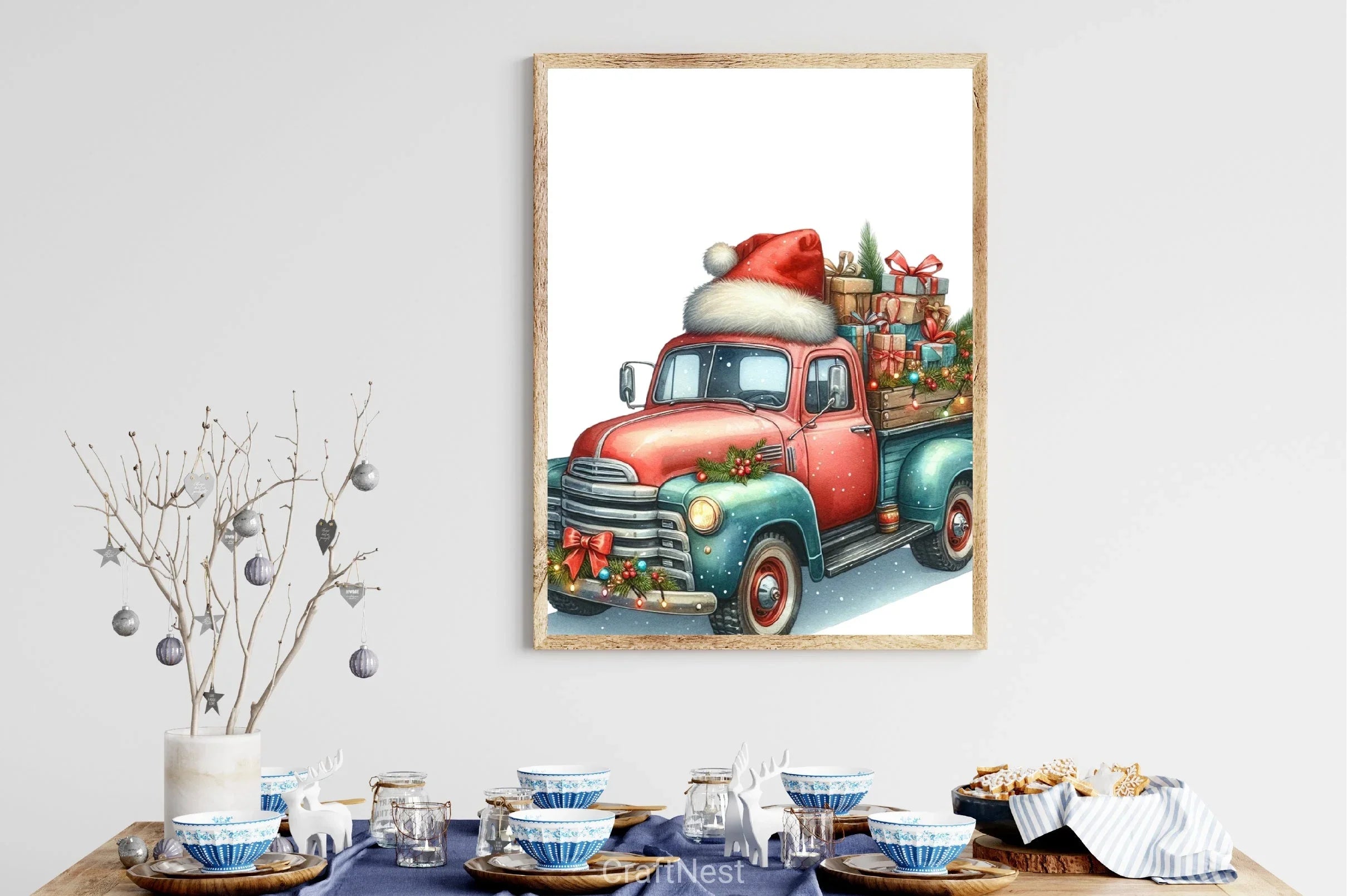 Christmas Truck Clipart Bundle 11 - CraftNest - Digital Crafting and Art