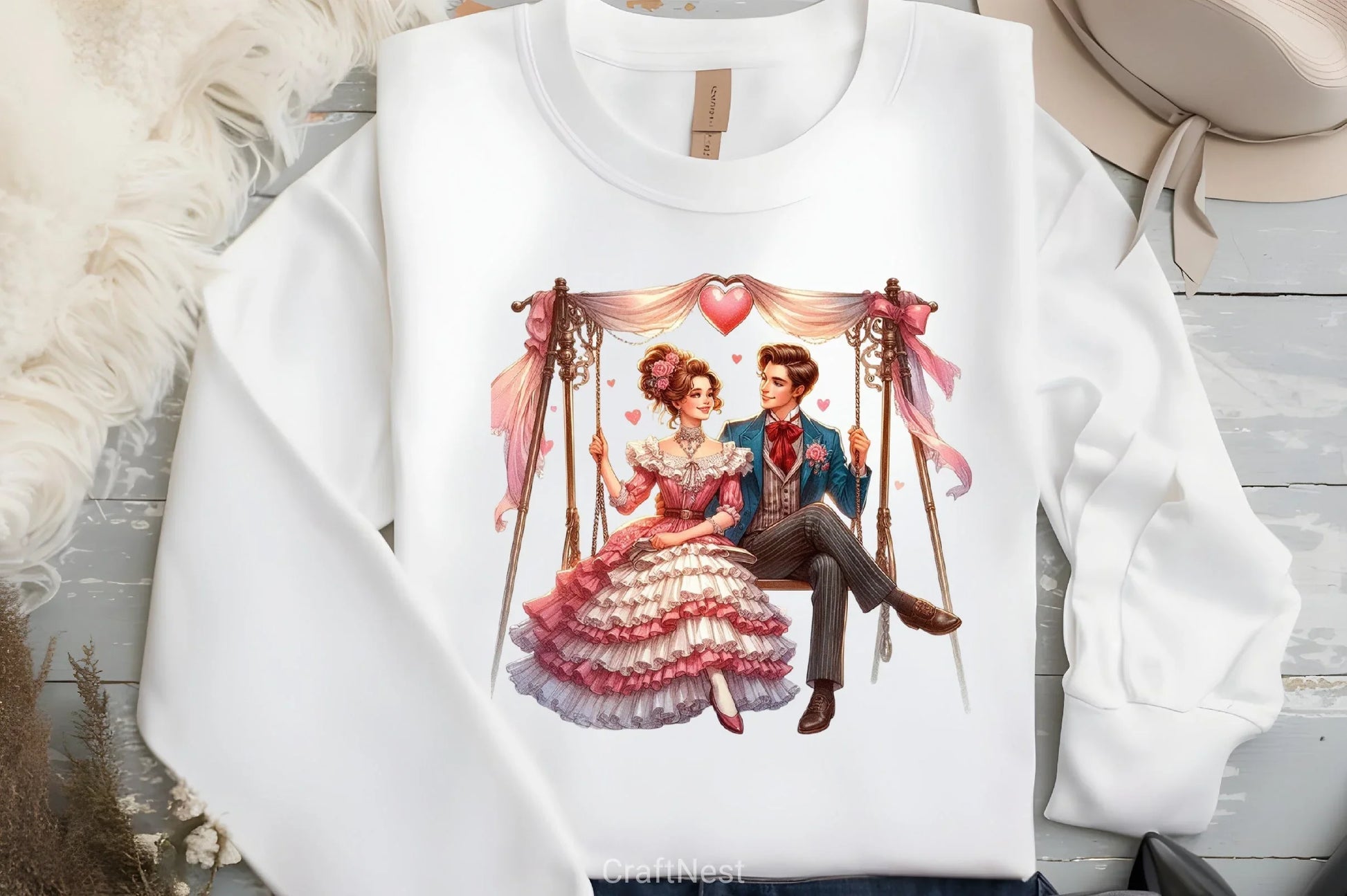 Valentine Romantic Couple Clipart Bundle 4 - CraftNest - Digital Crafting and Art