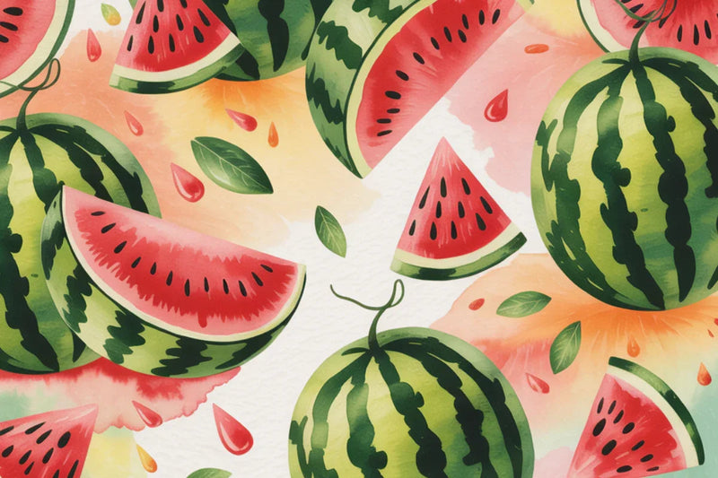 Summer Watermelon Background Papers - CraftNest - Digital Crafting and Art