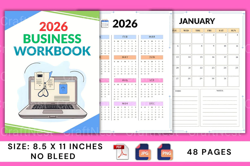 Business Workbook Guide - CraftNest - Digital Crafting and Art