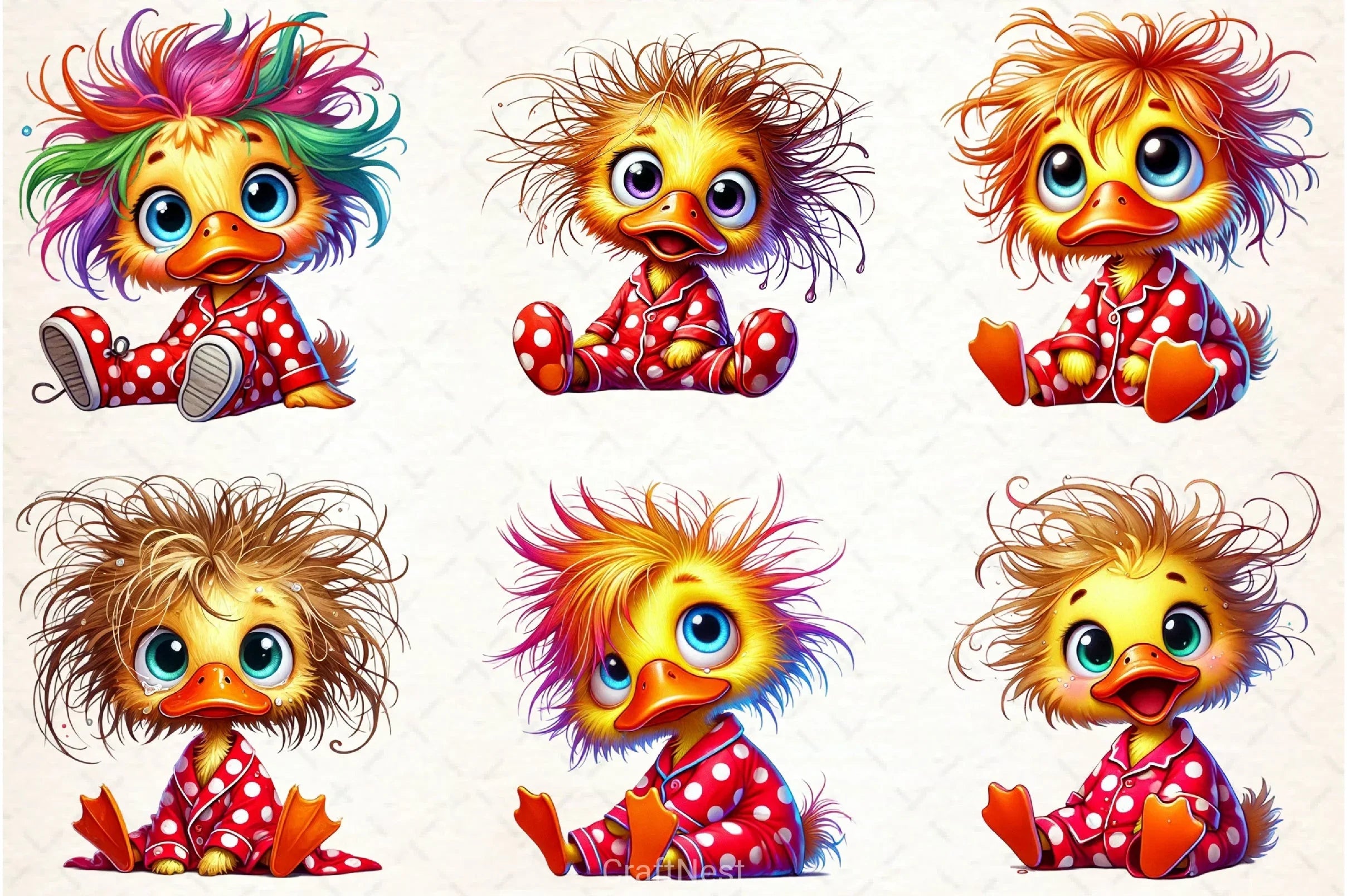 Funny Duck Clipart Bundle - CraftNest - Digital Crafting and Art