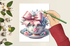 Teacup Bow Clipart Bundle - CraftNest - Digital Crafting and Art