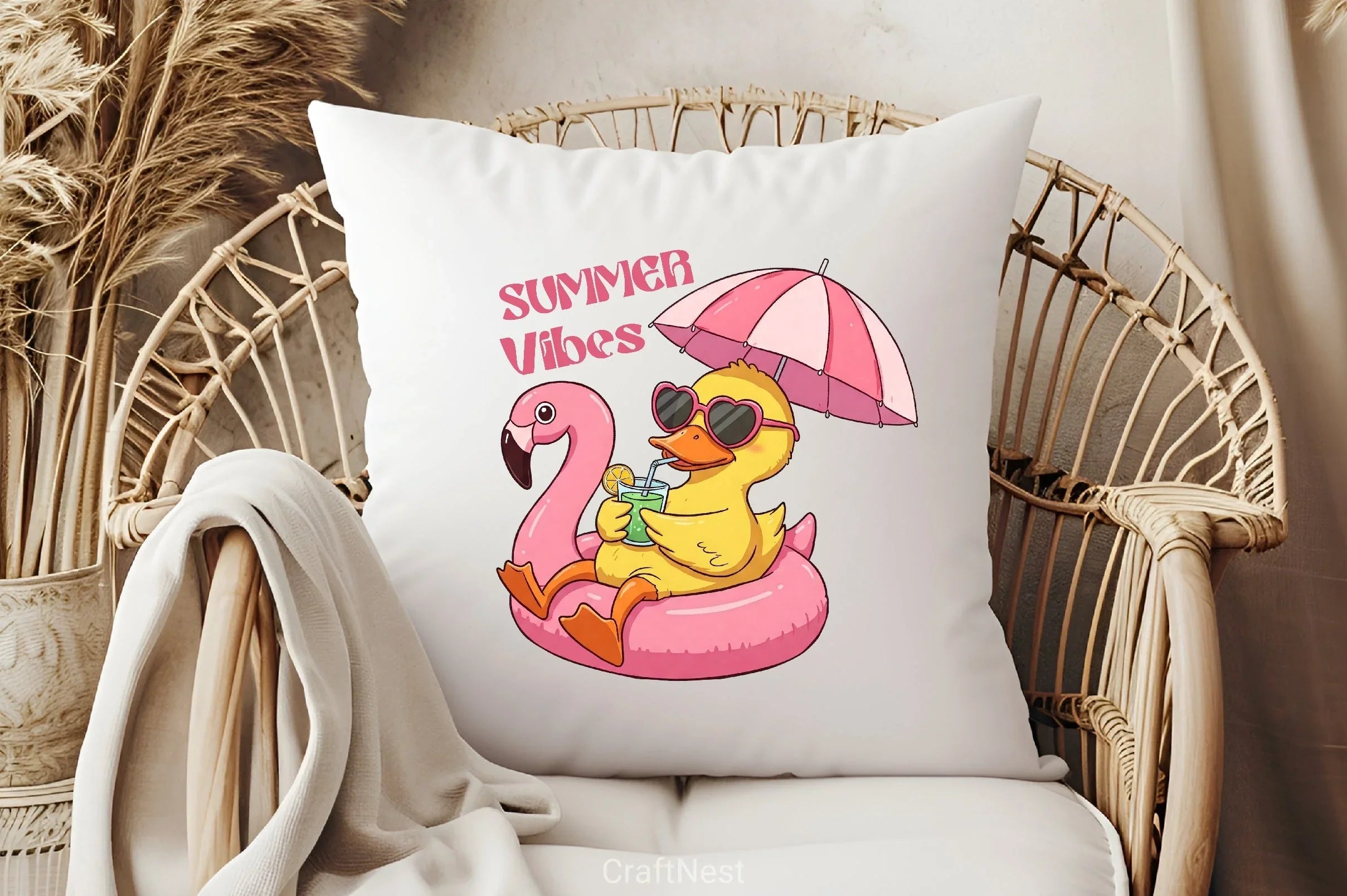 Summer Duck Clipart Bundle - CraftNest - Digital Crafting and Art