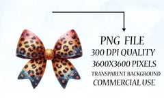 Leopard Glitter Bows Clipart Bundle - CraftNest - Digital Crafting and Art