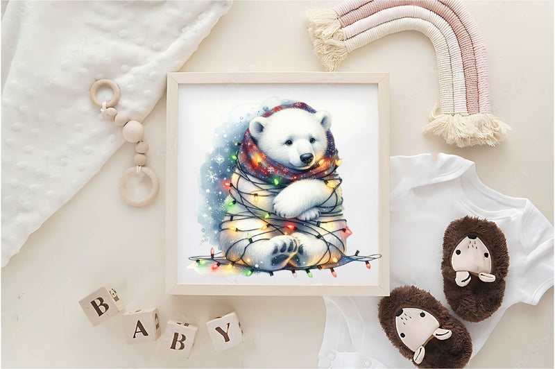 Christmas Polar Bear Clipart Bundle 5 - CraftNest - Digital Crafting and Art