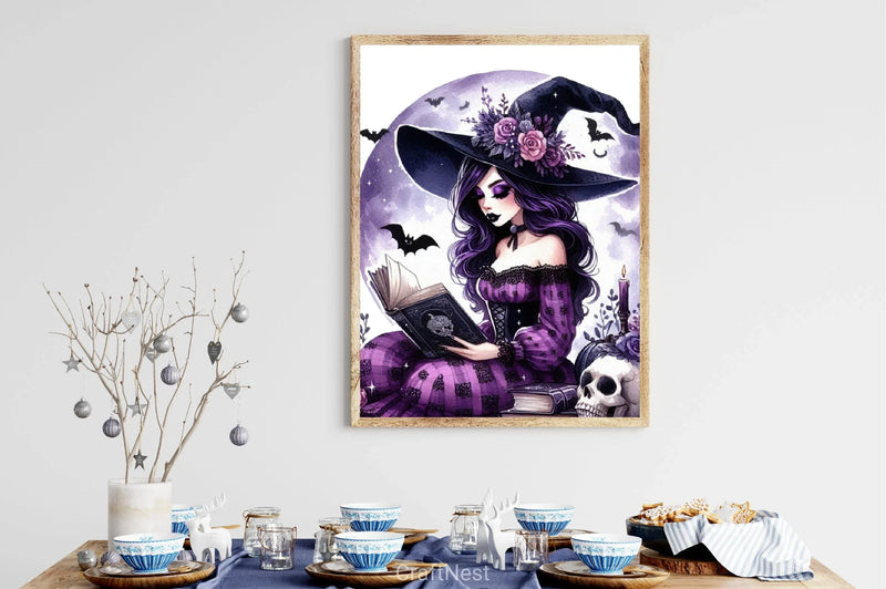 Halloween Witch Girl Clipart Bundle 6 - CraftNest - Digital Crafting and Art