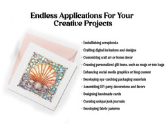 Stained Glass Seashells Clipart - CraftNest
