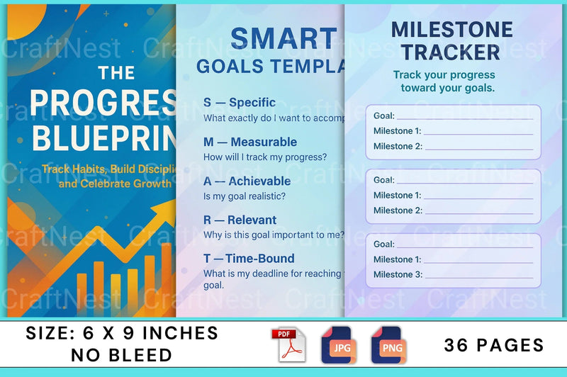 The Progress Blueprint: Achieve Your Goals Efficiently - CraftNest - Digital Crafting and Art