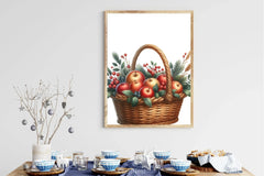 Christmas Apple Basket Clipart Bundle - CraftNest - Digital Crafting and Art