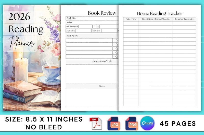 Reading Planner Guide - CraftNest - Digital Crafting and Art