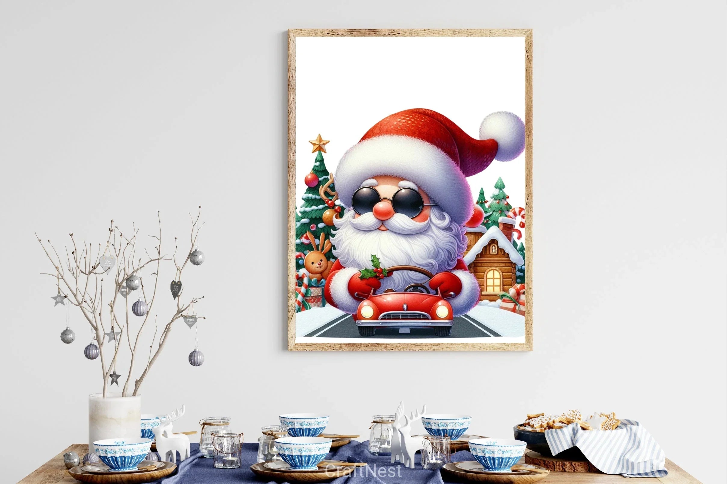 Driver Santa Clipart Bundle - CraftNest - Digital Crafting and Art