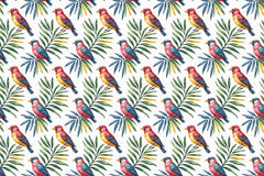 Tropical Birds Seamless Papers - CraftNest - Digital Crafting and Art