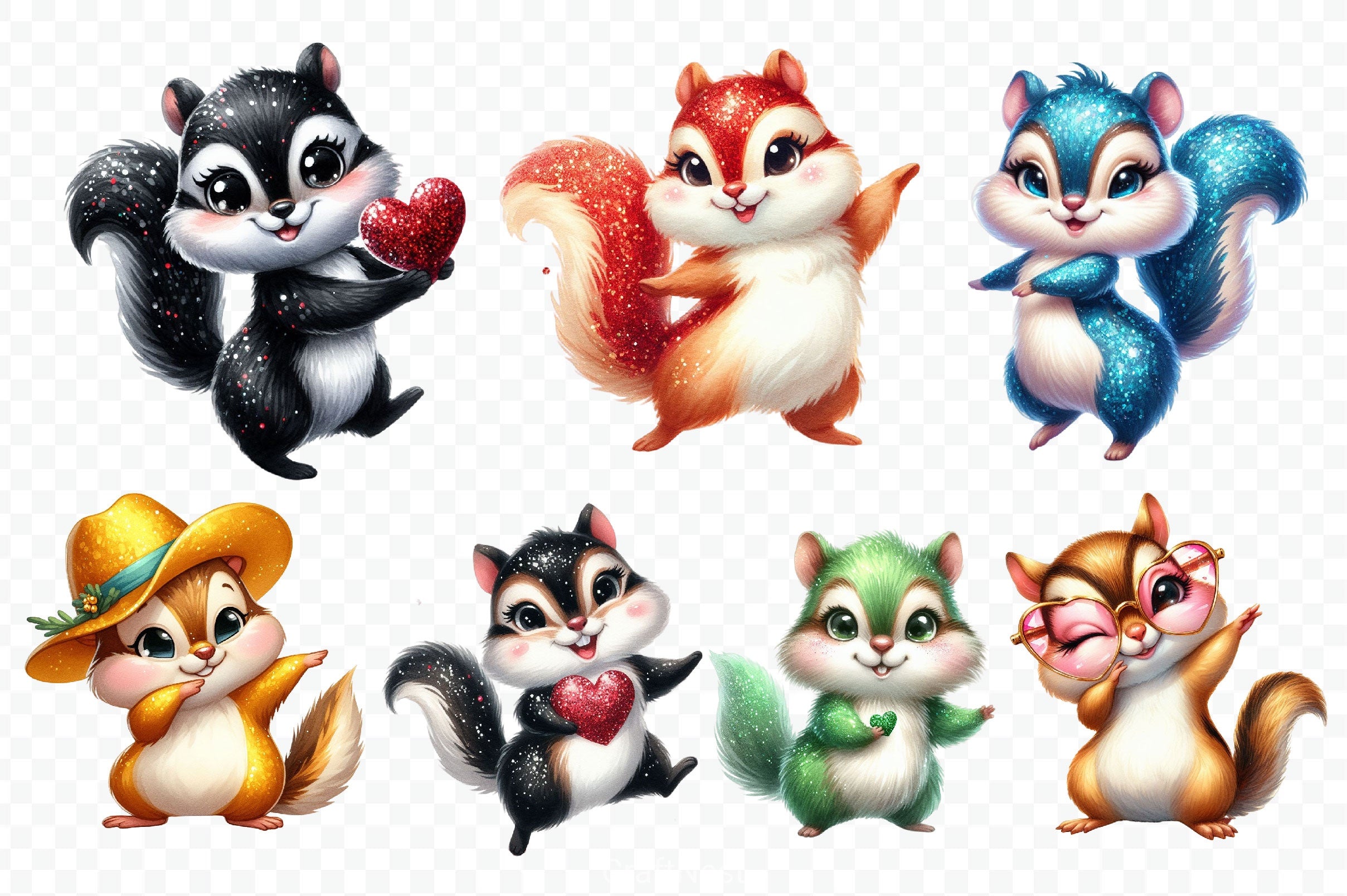 Chipmunk Clipart Bundle