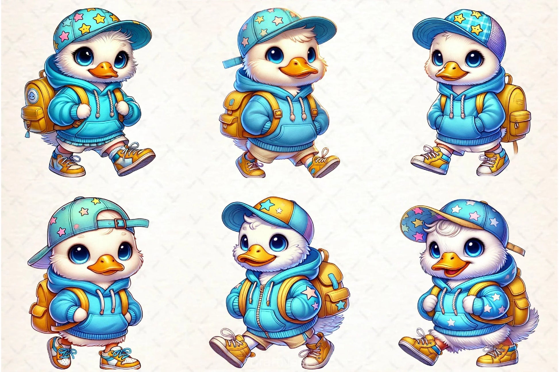 Cute Duck School Clipart Bundle - CraftNest - Digital Crafting and Art