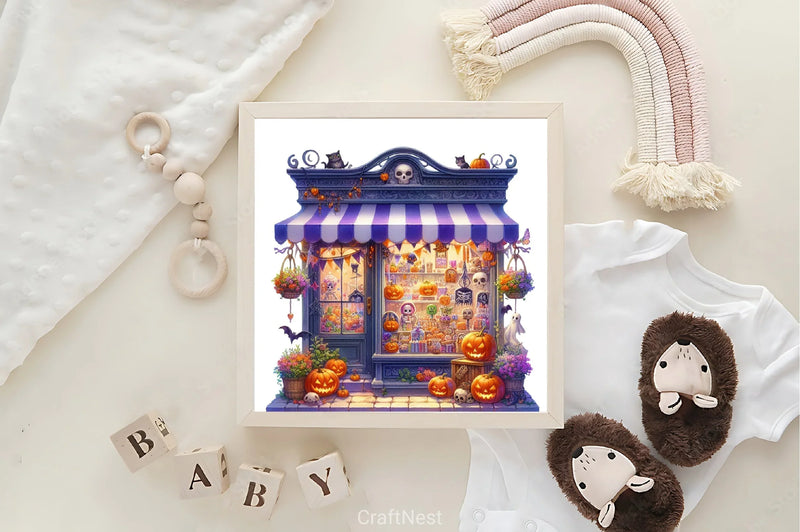 Halloween Storefront Clipart Bundle - CraftNest - Digital Crafting and Art