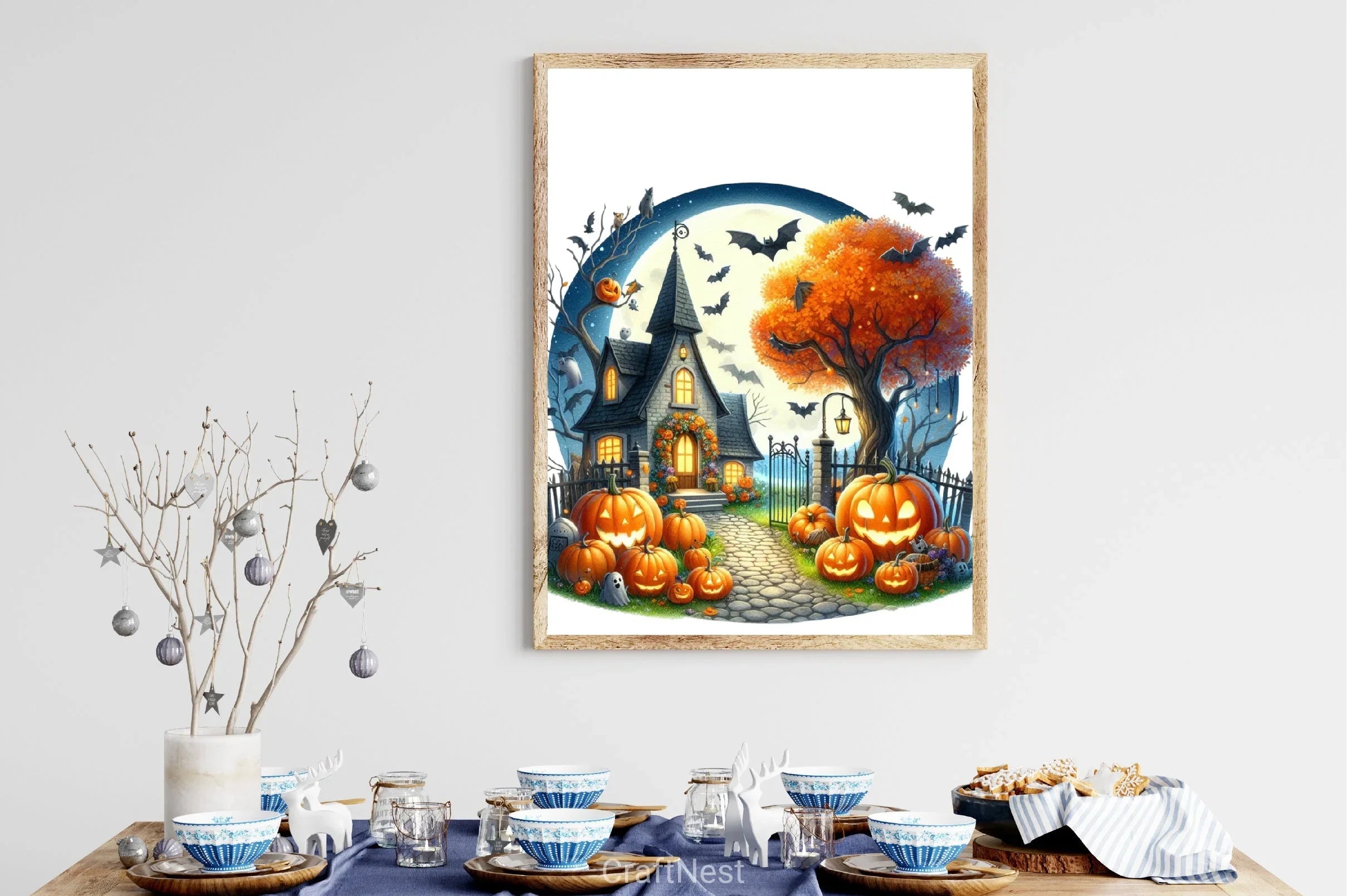 Halloween Pumpkin House Clipart Bundle - CraftNest - Digital Crafting and Art