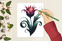 Gothic Tulip Clipart Bundle - CraftNest - Digital Crafting and Art